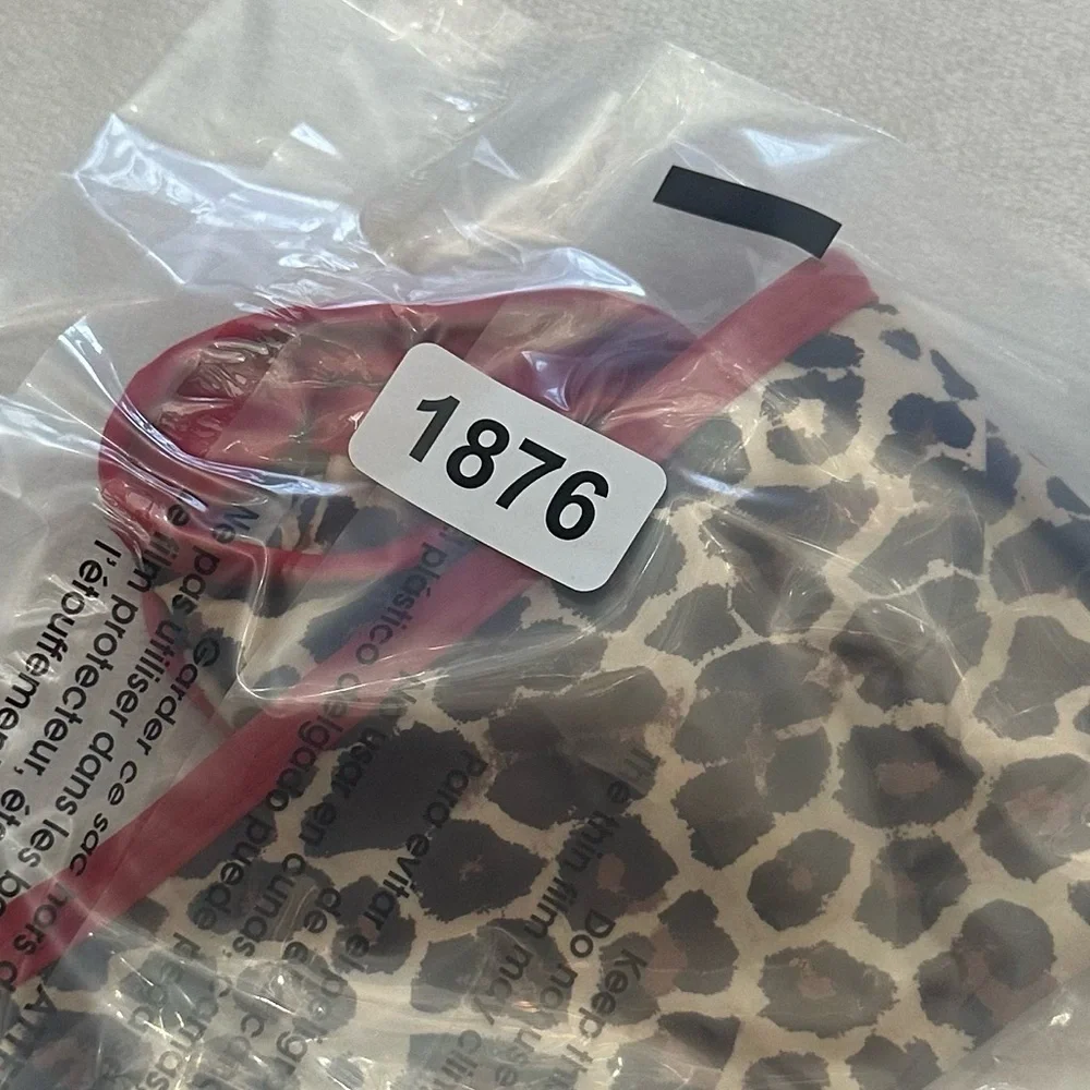 New! Frankie's Bikinis Dove Leopard Print Bikini Bottom 51876